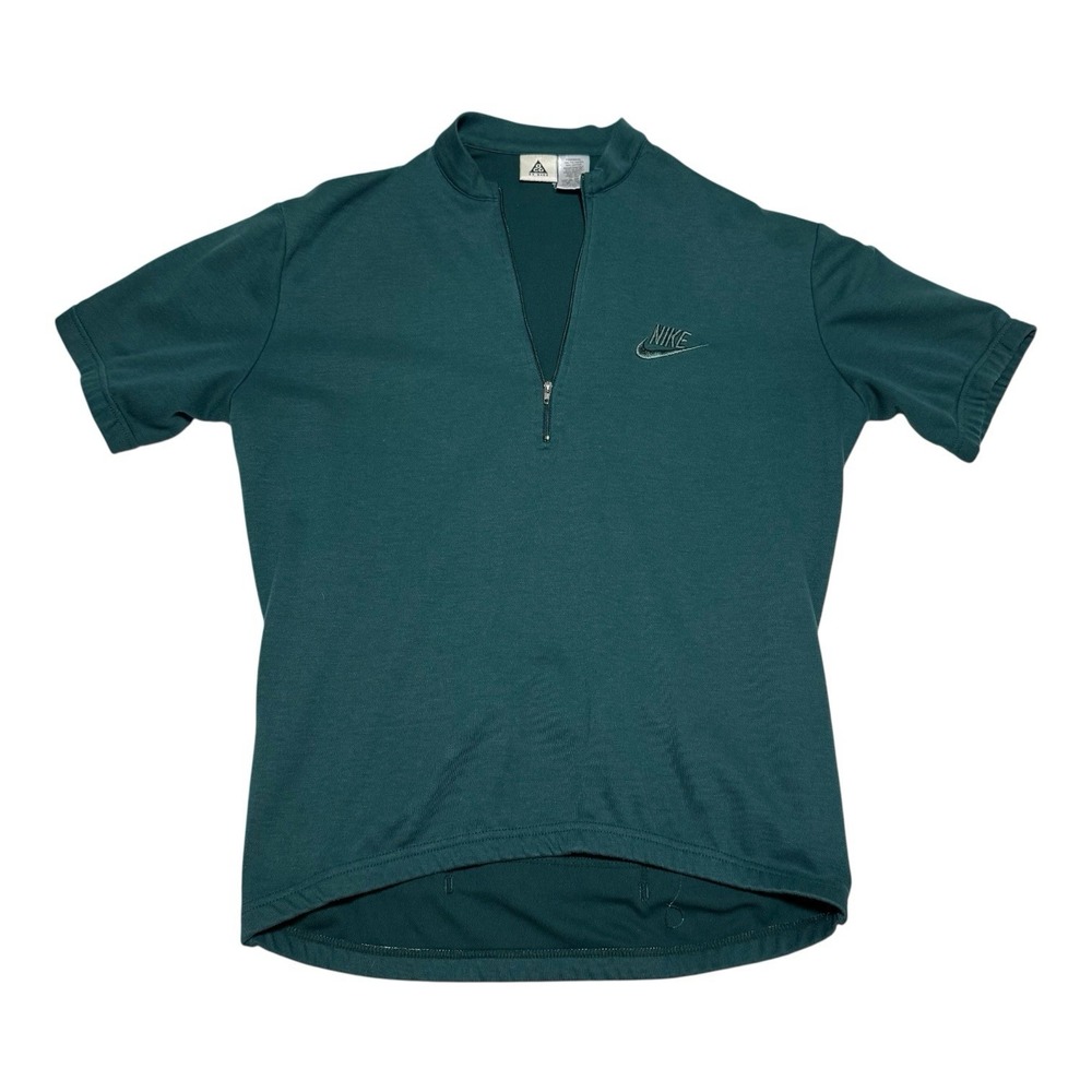 Vintage 90s Nike‎ ACG Embroidered Cycling Jersey Shirt Men's Medium